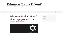 Desktop Screenshot of erinnern-fuer-die-zukunft.at